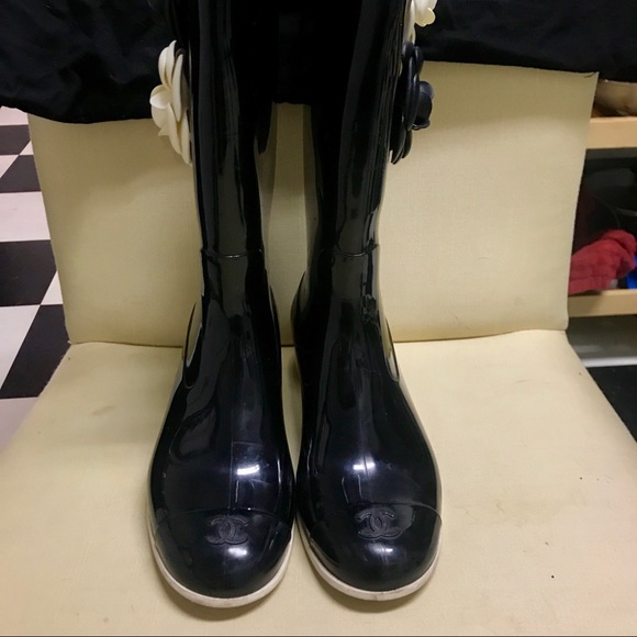 SOLD Authentic CHANEL Rain Boots - Picture 7 of 8